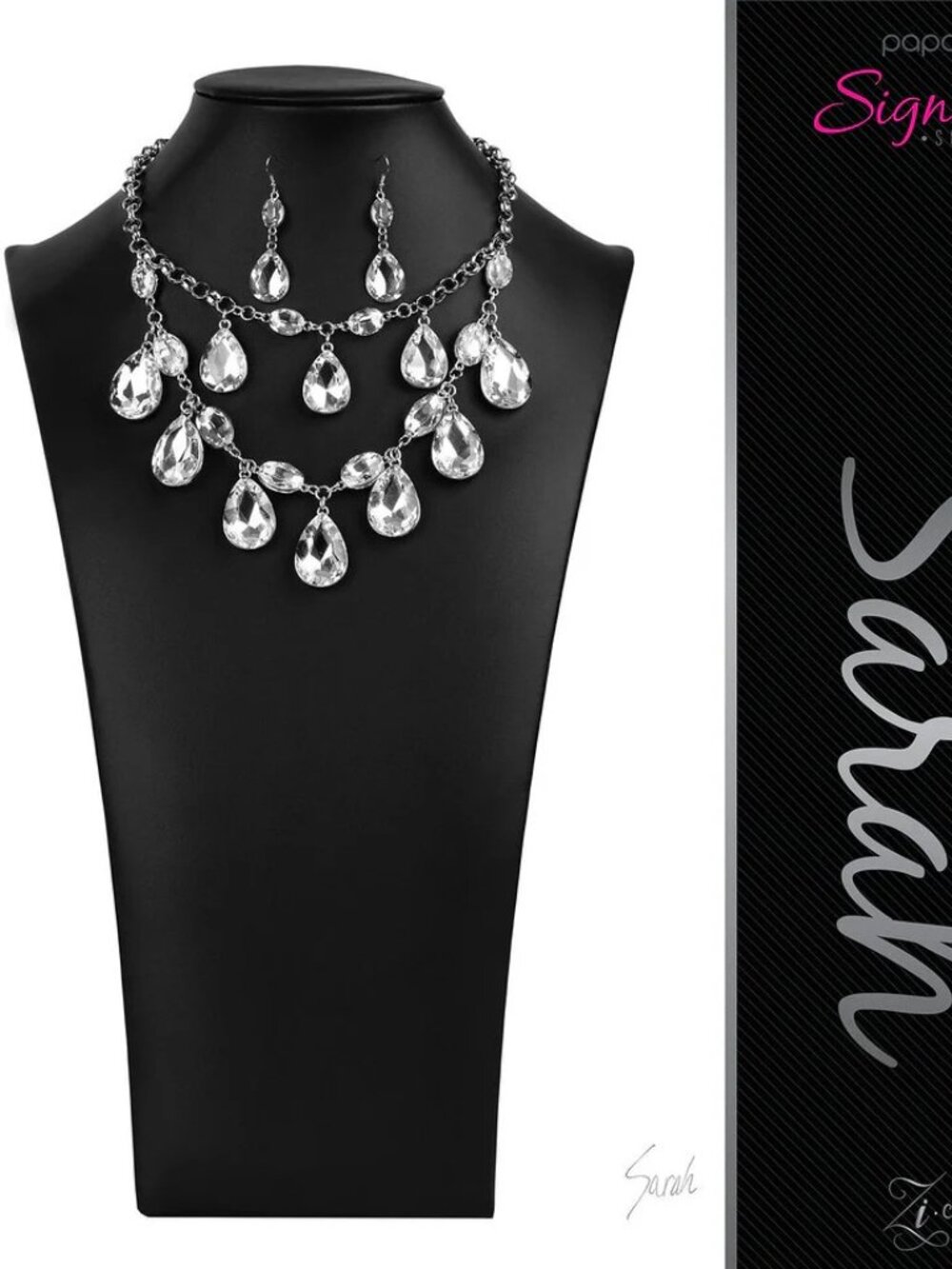 ✨ Paparazzi Zi Collection “The Sarah” Signature Series Teardrop Necklace & Earri